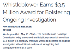 second SEC whistleblower awards