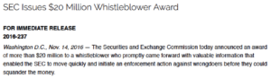 SEC whistleblower award increases